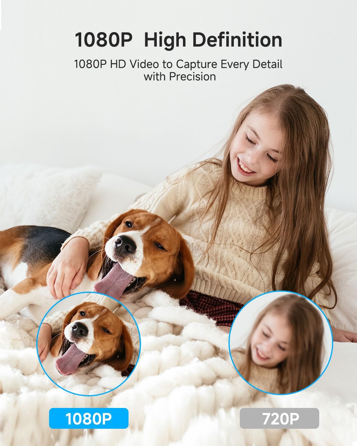 Noorio B200 Security Camera Wireless Outdoor Magnetic, 1080p Cameras for Home Security, Battery 1Min Install AI Motion Detection WiFi Indoor Camera, Color Night Vision, 2-Way Talk, Work with Alexa