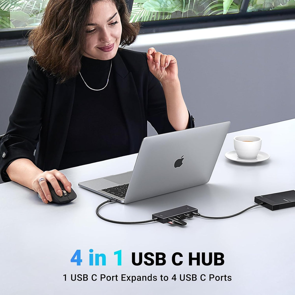 UGREEN USB C Hub 4 Ports, Multiple USB 3.2 Hub, 4x10Gbps Data Transfer