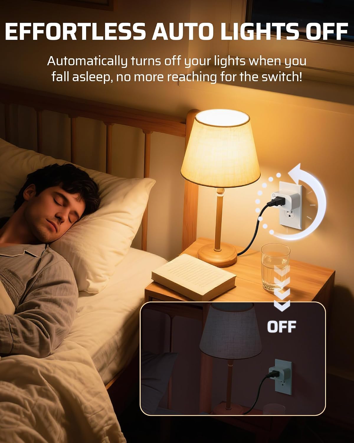 DEWENWILS Wireless Remote Control Outlet with Timer, Indoor Remote Timer Outlet, No Interference No Wiring, 15A/1875W 100FT RF Range, Countdown Light Switch for Lamp, Fan