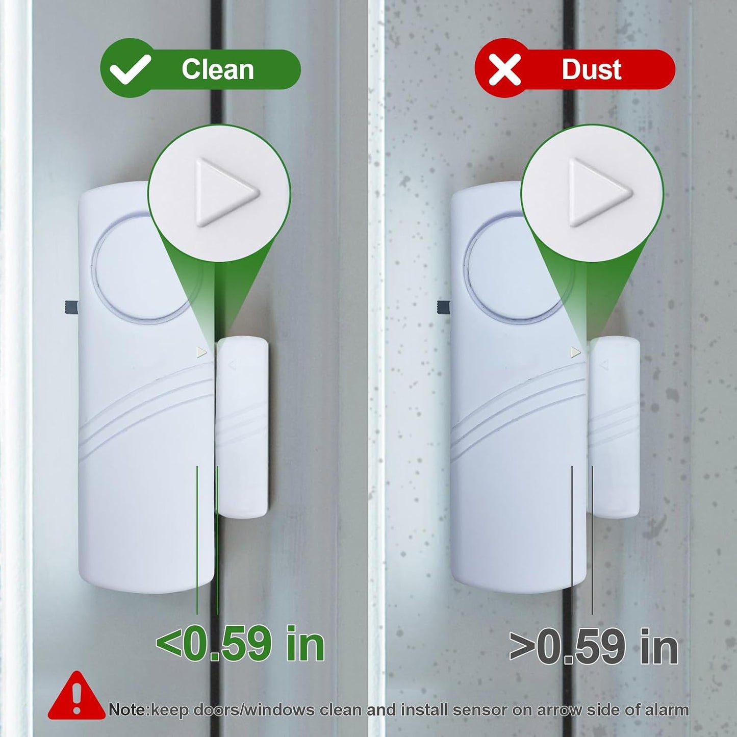 Door Window Alarm, 90dB Door Alarms Sensor for Kids Safety, Home Security, Door Window Burglar Alarm, Window Pool Alarms for Home, Apartments, Offices, Hotel Rooms (10pack)