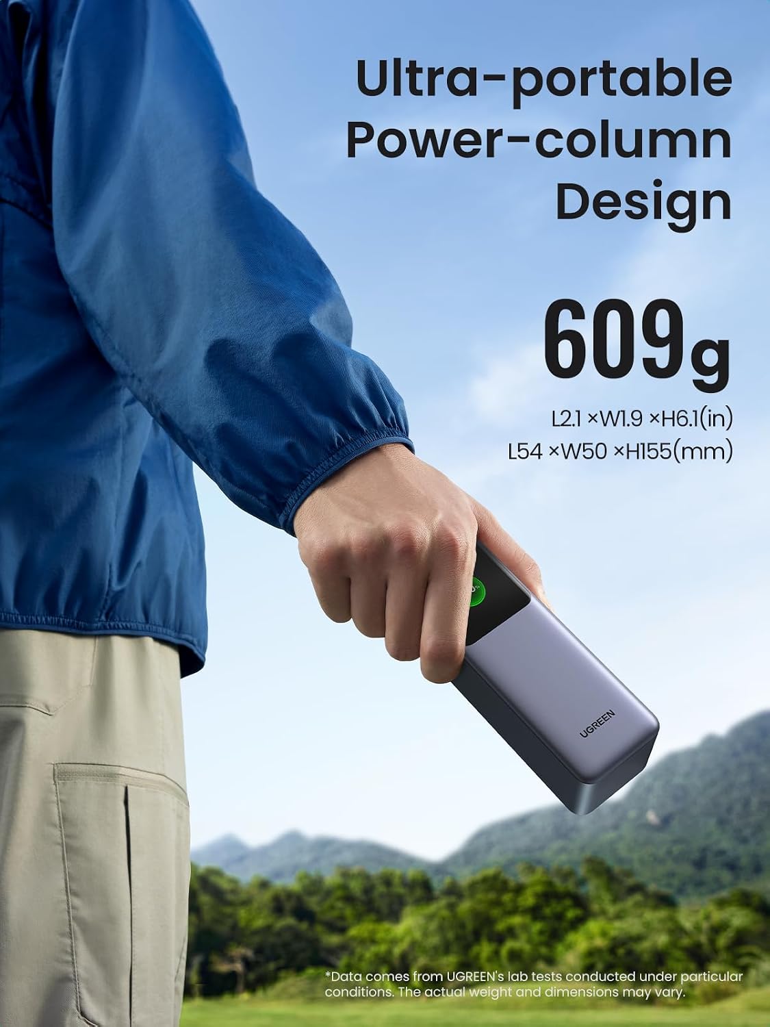 UGREEN Nexode 25000mAh 200W PD 3.1 TFT 3-Port Power Bank | TFT smart display, 90Wh, PD 3.1 fast for laptops. Supports MacBook Pro/Air, Dell, iPhone 17