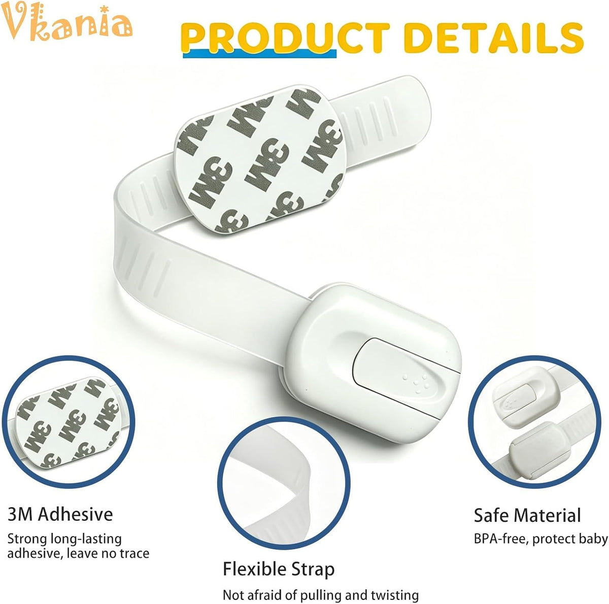 12-Pack Child Safety Cabinet Locks