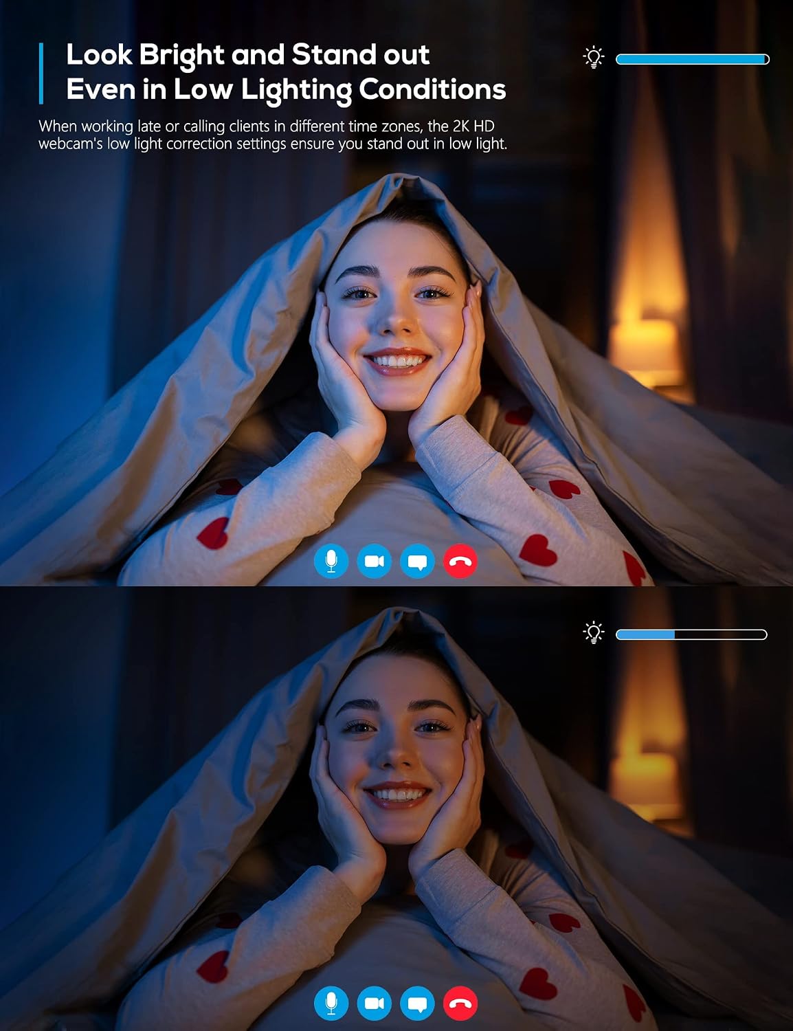 AIRHUG 2K Webcam No Mic with Privacy Cover, USB Camera for Computer | Plug & Play, Without Audio, 78° Wide-Angle, For Streaming and Conferencing