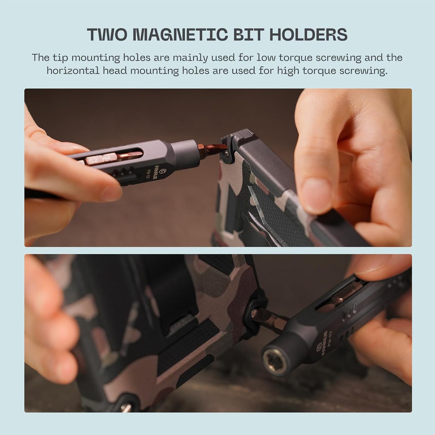 FANAUE EDC Precision Screwdriver Set, Magnetic Mini Screw Driver with 10 S2 Steel Bits & Portable Aluminum Handle, Compact Multi-Bit Pocket Tool for Electronics, Household Fixes, and DIY Projects