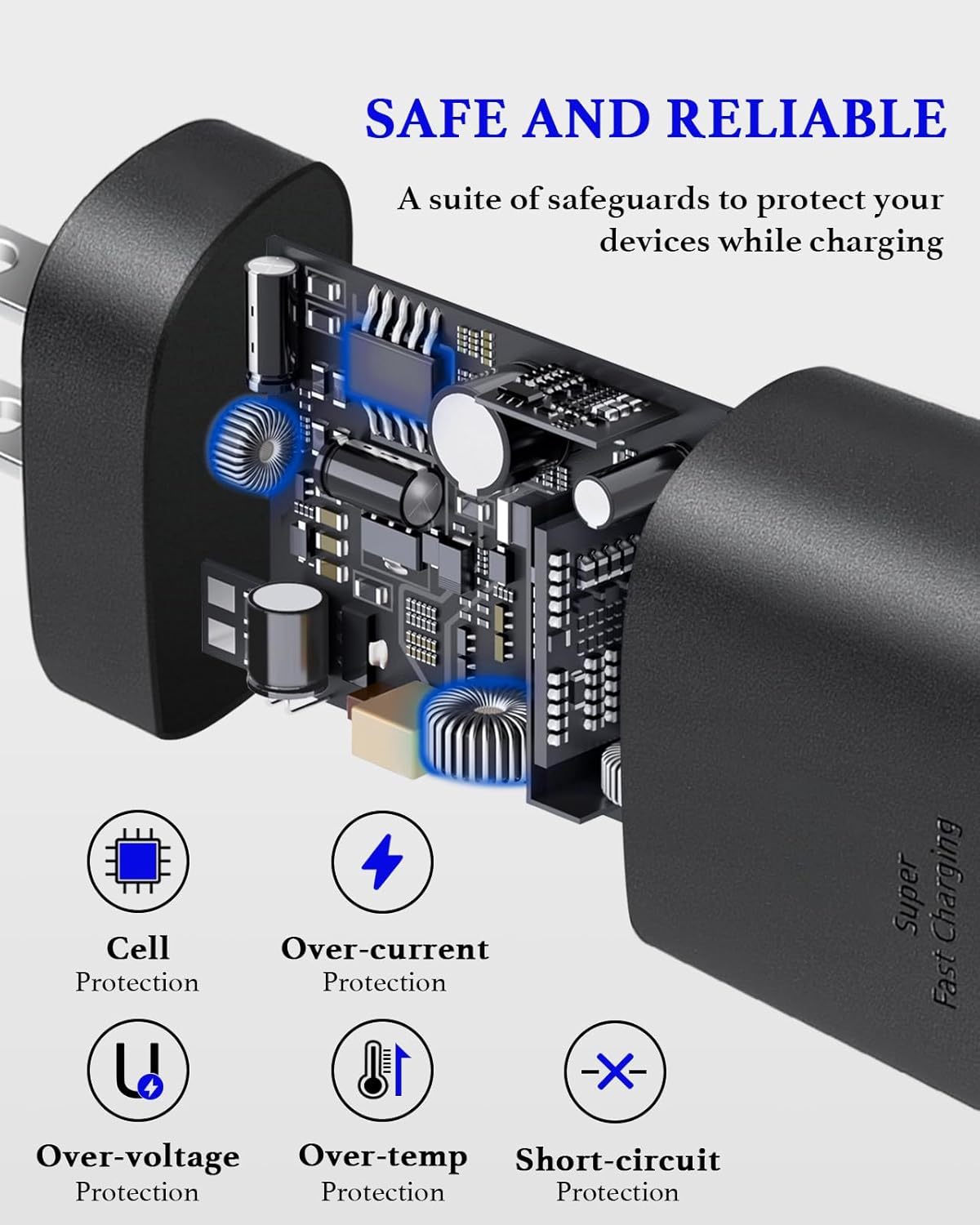 25W Long Type C Charger Fast Charging 10 ft USB C Fast Charger | for Galaxy S26/S25 Ultra/S25/S25+/S24 Ultra/S24/S24+/S23/S22 Ultra with Android Chargers Cord 10 Foot