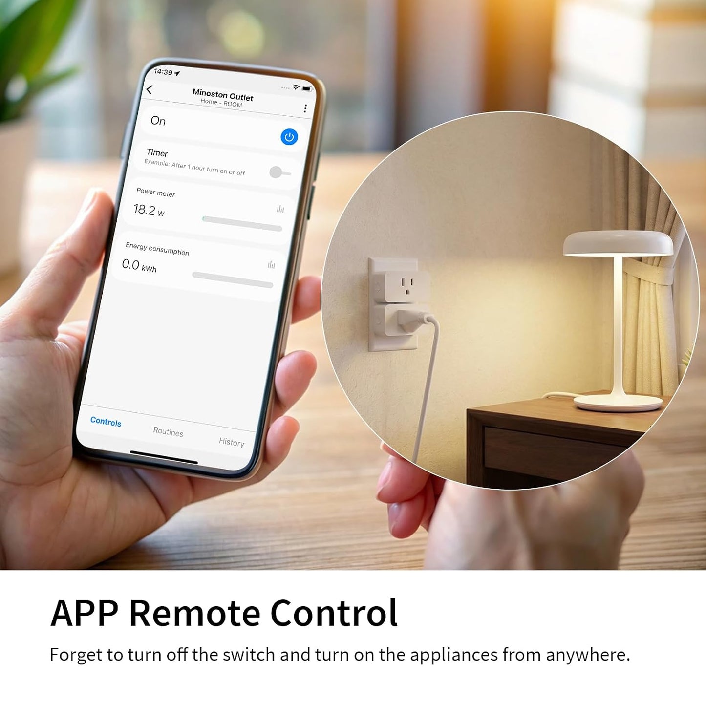 Minoston Zwave Plug, 800 Series with Energy Monitoring, Power Meter Z-Wave Outlet Switch, Z-Wave hub Required, Work with SmartThings, Wink, Vera, Z-Box Hub, Home Assistant (MP31ZP)