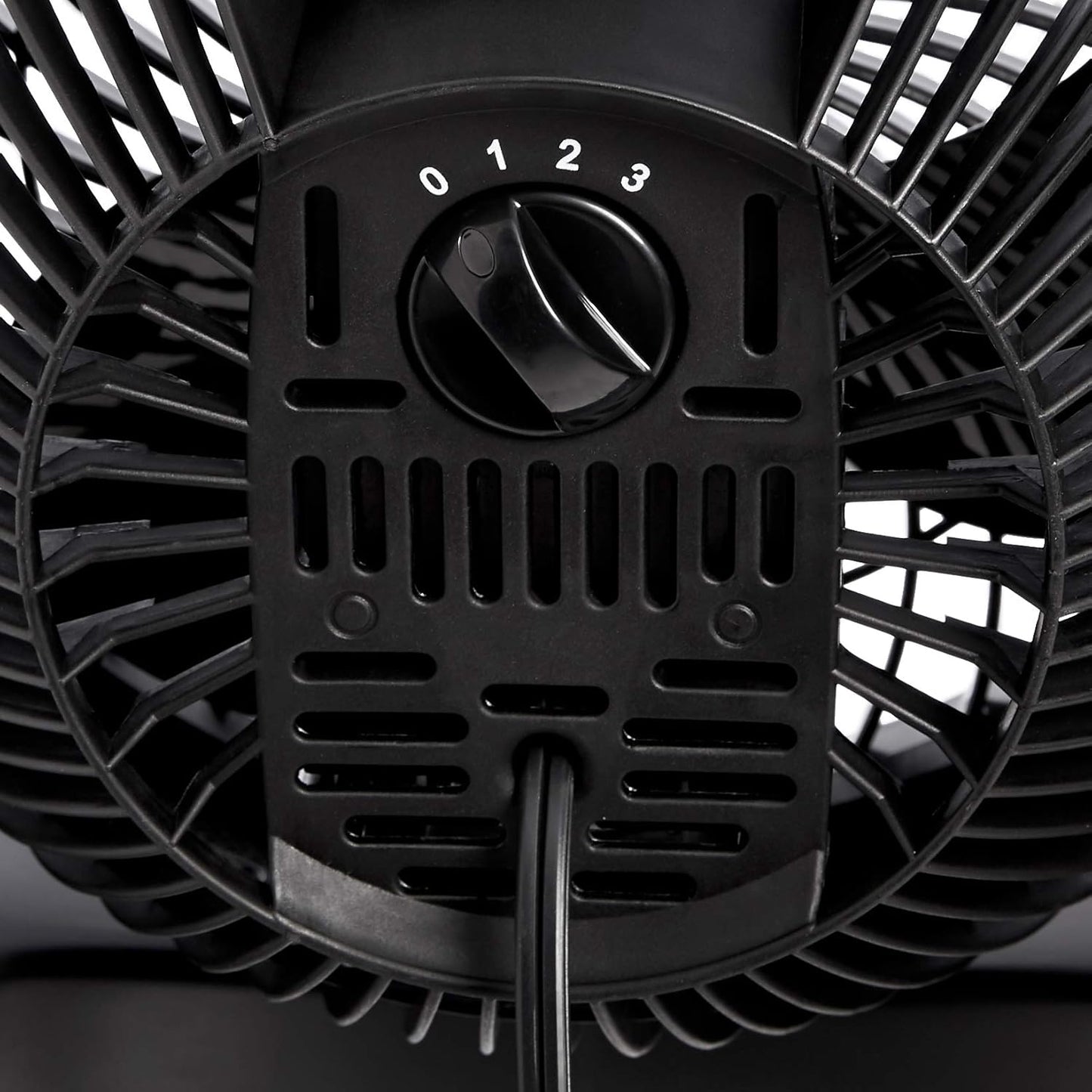 Amazon Basics Air Circulator Desk Fan for Bedroom, Home and Office, 90-Degree Tilt Head, 3 Speed Settings, Cooling, 35 Watts, Black, 11.1"W x 6.3"D x 10.9"H