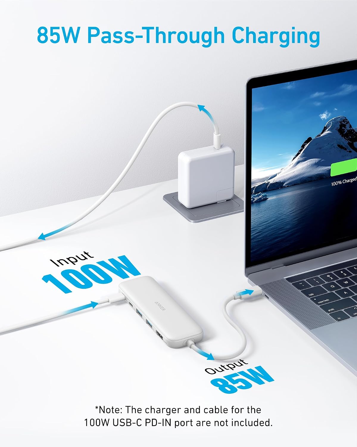 Anker USB C Hub, 5-in-1 USBC to HDMI Splitter with 4K Display