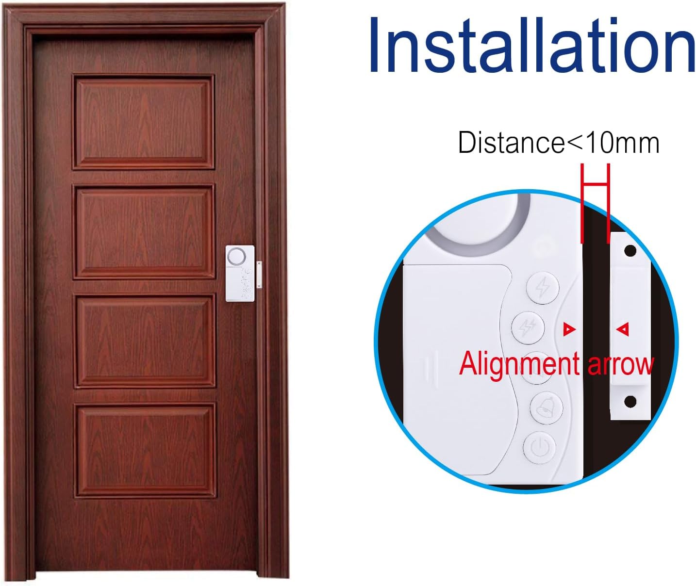 Door Alarm and Window Alarm for Home Security & Kids Safety, Door Alarms Sensor for Freezer Door, Garage Sliding Dementia Alzheimer, Fridge Alarm Door Open Alarm