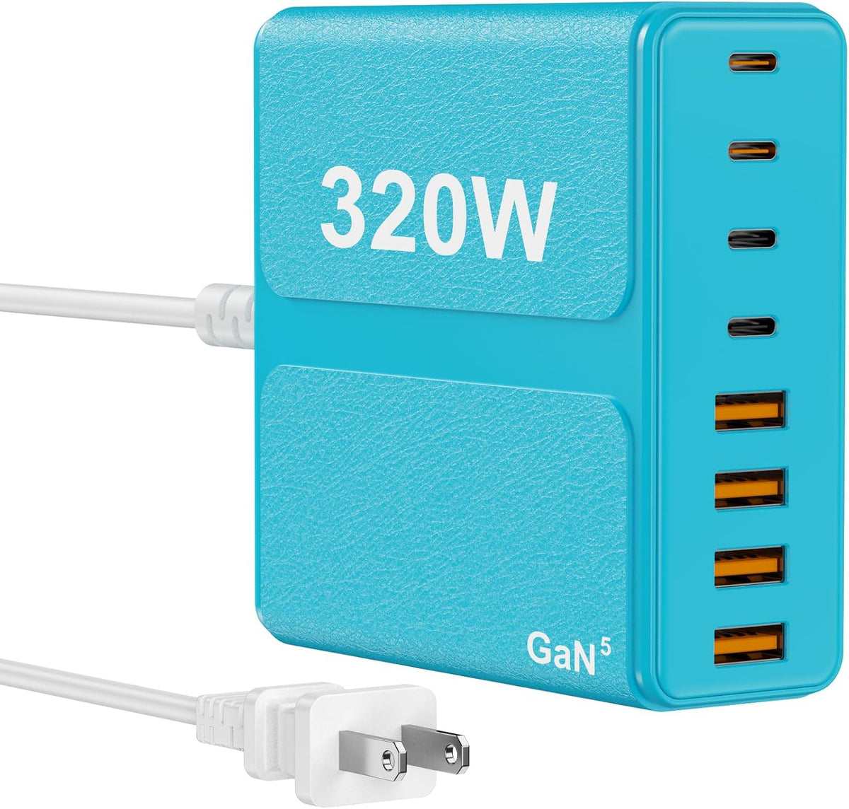 320W USB C Charger Block 8-Port USB C Charging Station