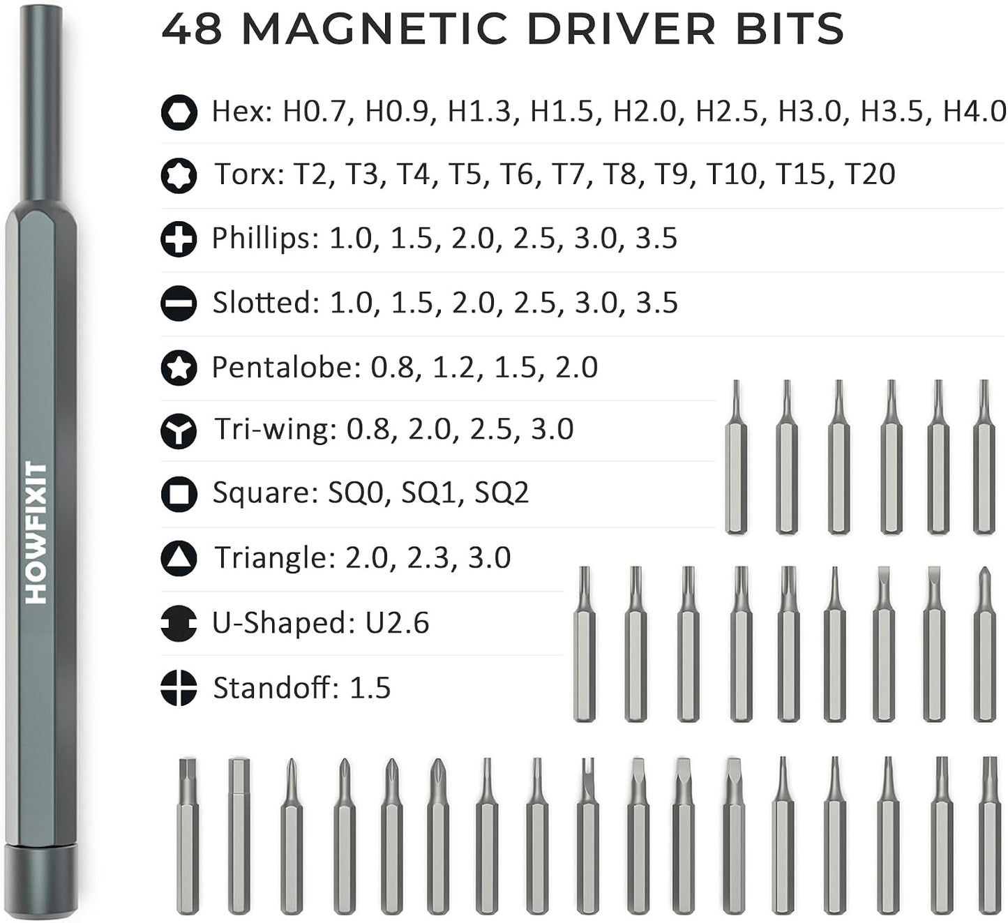 PRO 48 Bit Precision Screwdriver Set for iPhone, Smartphone, MacBook, Laptop, Tablet, Camera, Switch, PS5, Xbox, Game Console & Controller Repair