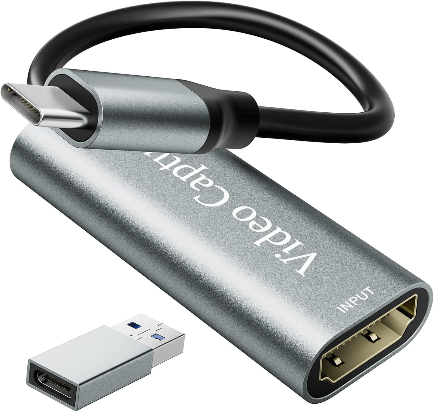 Video Capture Card, 4K HDMI Video Capture, USB 3.0 Game Capture Card, Video Capture Device Full HD 1080p 60FPS for Live Streaming, Work with PS4/PS5/Xbox/PC/Mac Linux Android Windows 10/11