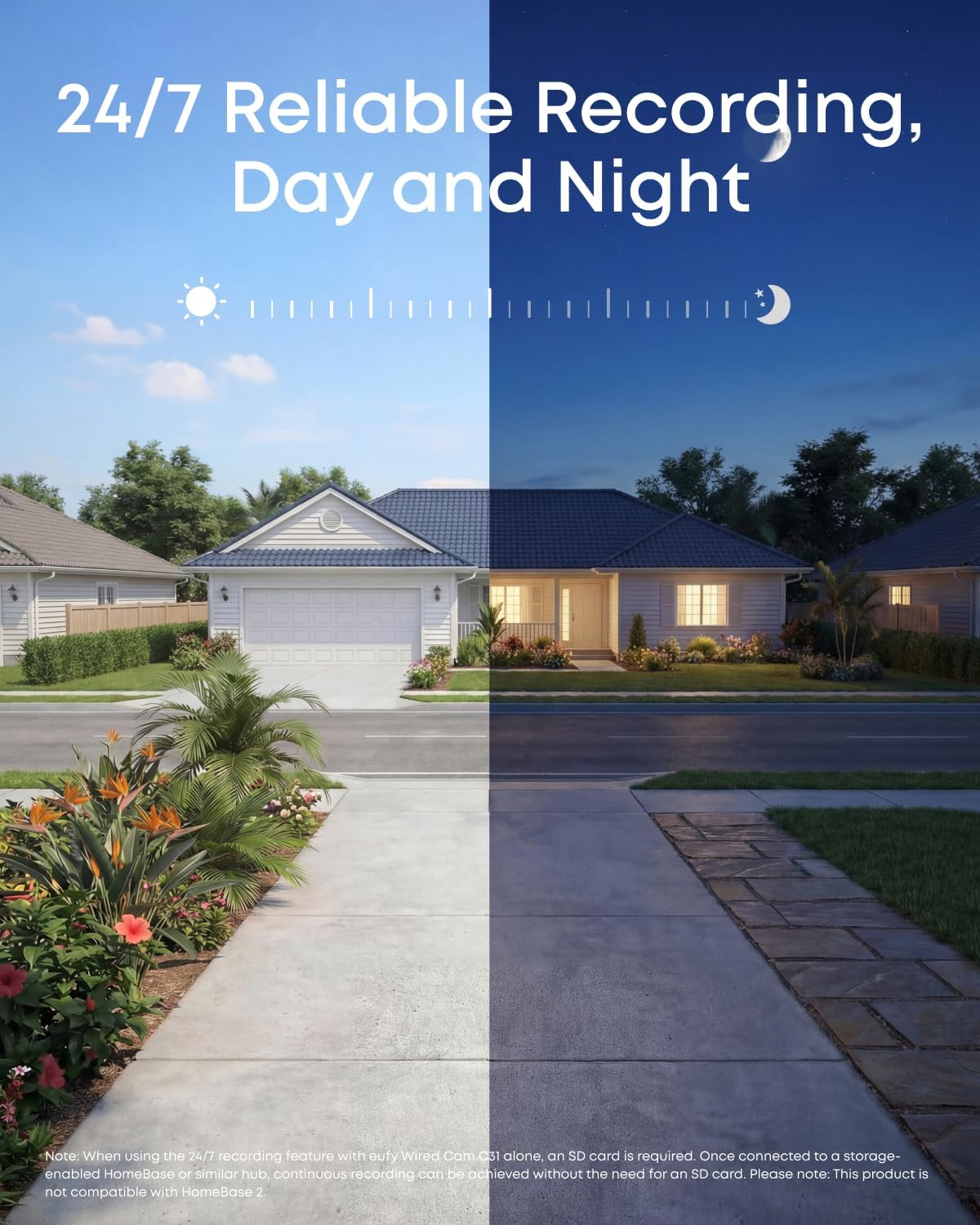 eufy Security Indoor/Outdoor Camera C31,Spotlight-Free Color Night Vision | IP66, 360° Pan &Tilt, AutoTracking,AI Human/Vehicle/Pet/Cry Detection, 24/7 Recording,Dual External Antennas,No Subscription