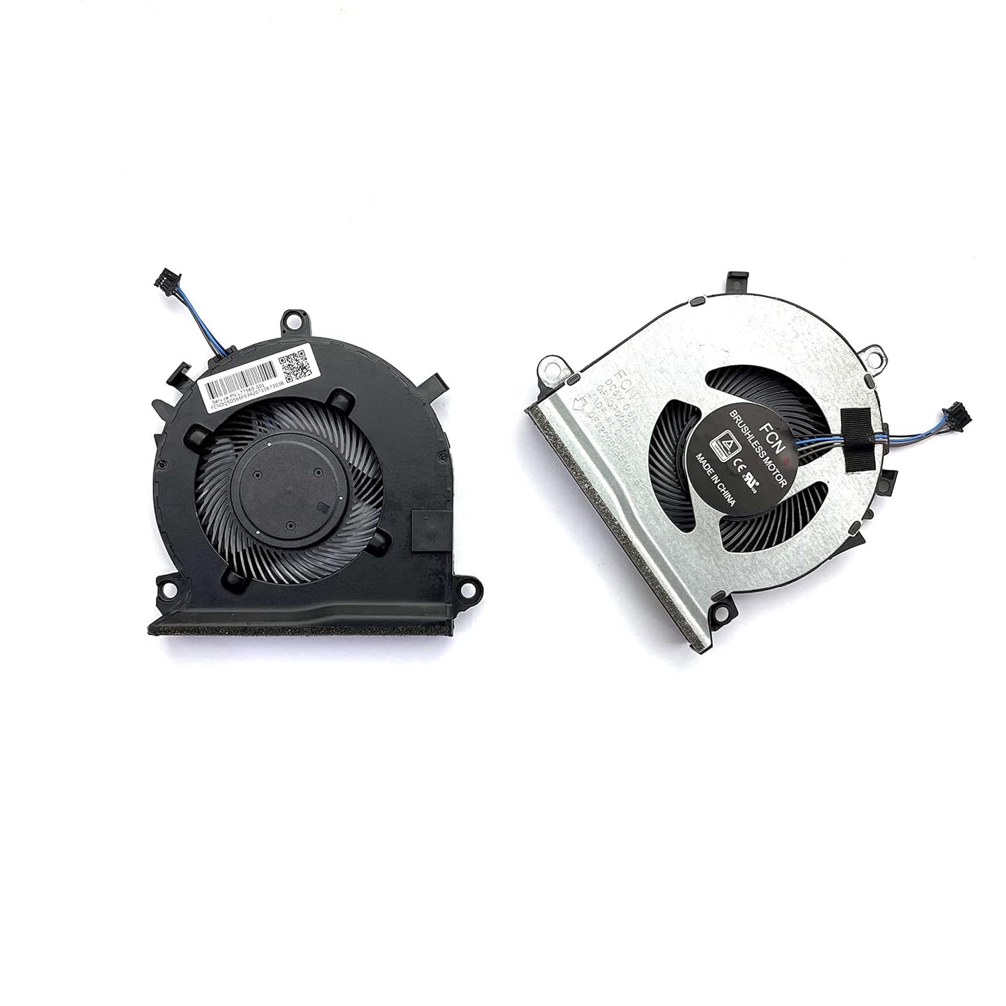 (2 Pack) CPU+GPU Cooling Fan Replacement for HP Pavilion Gaming 15-EC 16-A L77560-001 15-ec0001ne 15-ec0045AX 15-ec0002ng 15-ec0013dx 15-ec0751ms 15-ec0075ax 15-ec0001ne 16-a0075cl 16-a0032dx Pair Fan