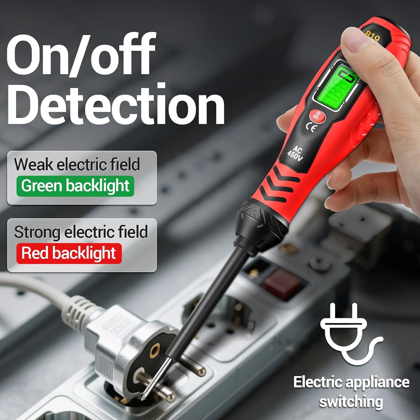 ANENG Non-Contact Voltage Tester, 2-in-1 Slotted/Crosshead Screwdriver Pen | Dual Range AC 11V/30V-1000V Electrical Tester with Live/Null Wire Detection, LCD Display, Buzzer Alarm and Breakpoint Finder