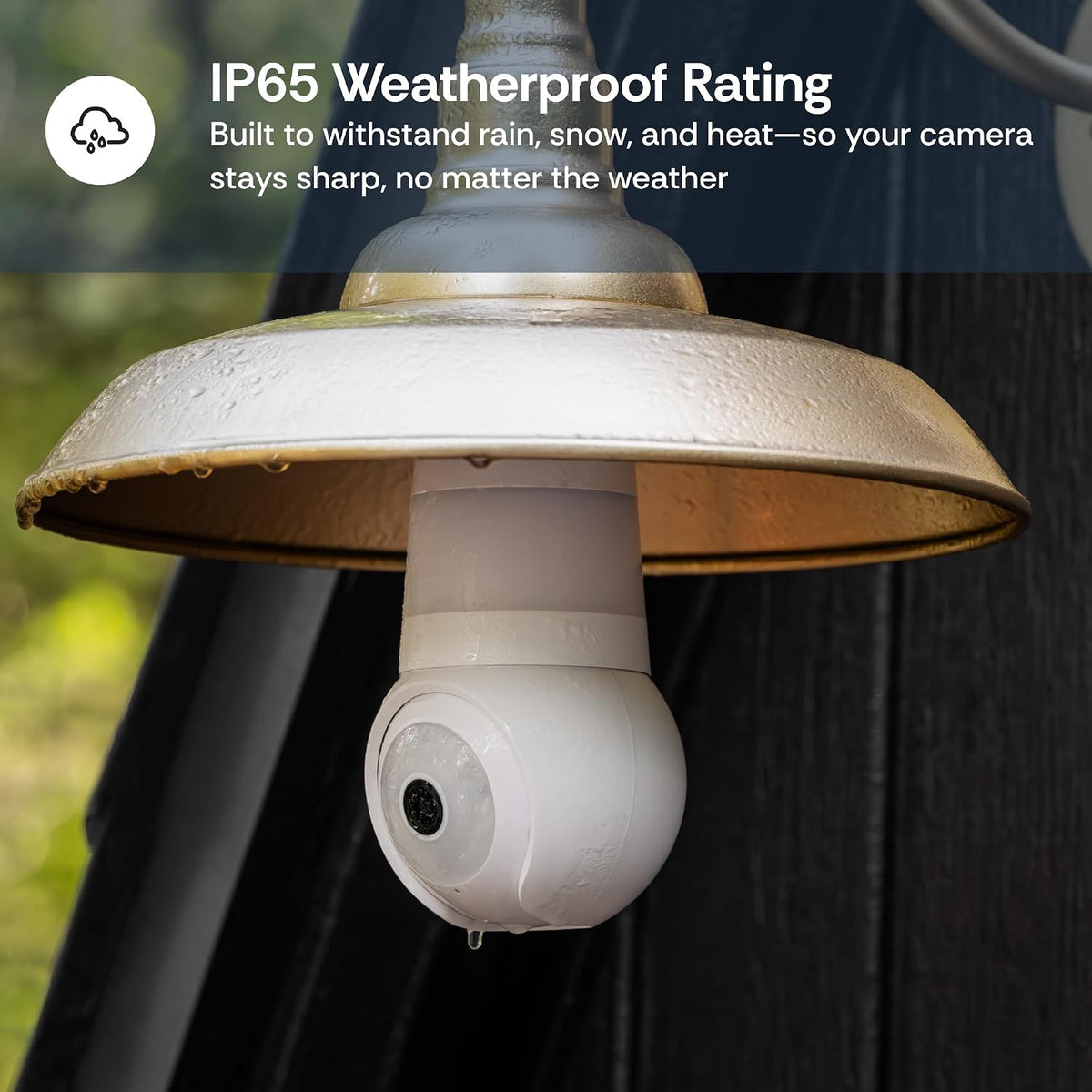 Luna Light Bulb Security Camera Wireless Outdoor Indoor, 2K 360° Pan Tilt | Color Night Vision, LED Bulb & Spotlight, 2.4GHz 5GHz Wi-Fi, Porch Light Camera for Home Security