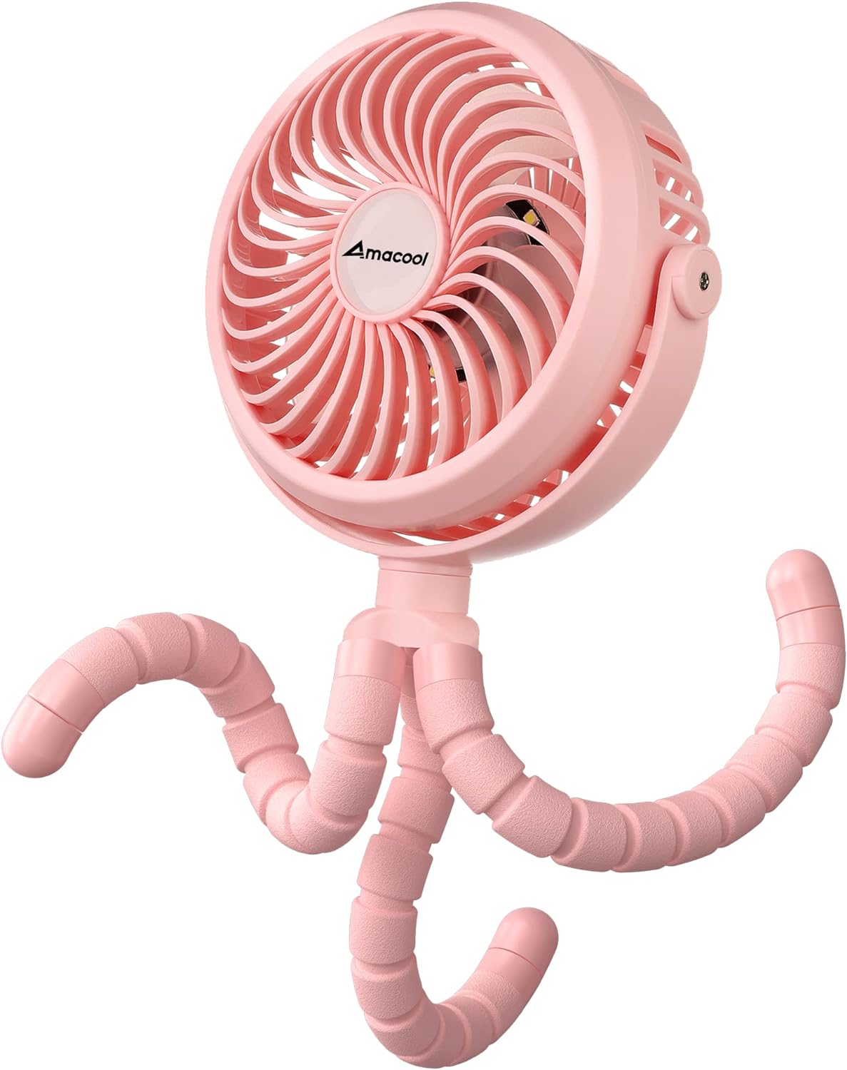 AMACOOL Battery Operated Stroller Fan, Portable Clip On Fan Rechargeable | Baby Travel Essentials for Beach Disney, Newborn Boy & Girl Gifts Registry Search, Cooling for Car Seat Wagon Crib Treadmill