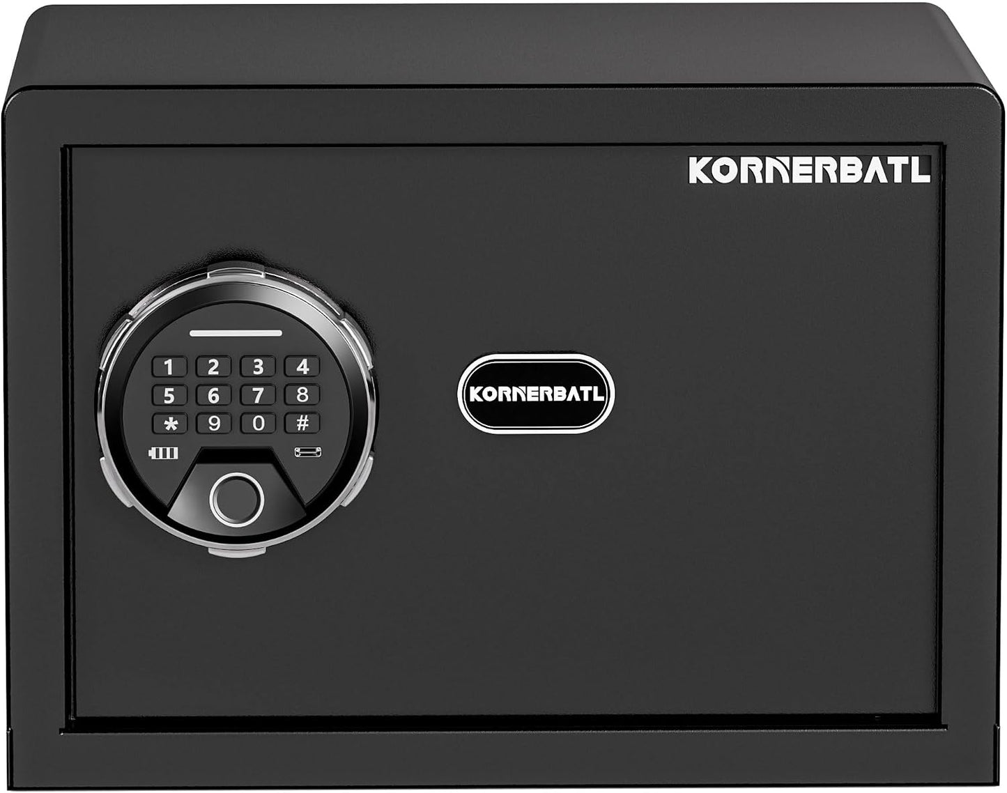 20 lb Biometric Safe with Fingerprint Lock & LED Light | 30 Fingerprint Storage, PIN Code Access, Backlit Keypad, Silent Entry, Type-C Emergency Power & Removable Shelf