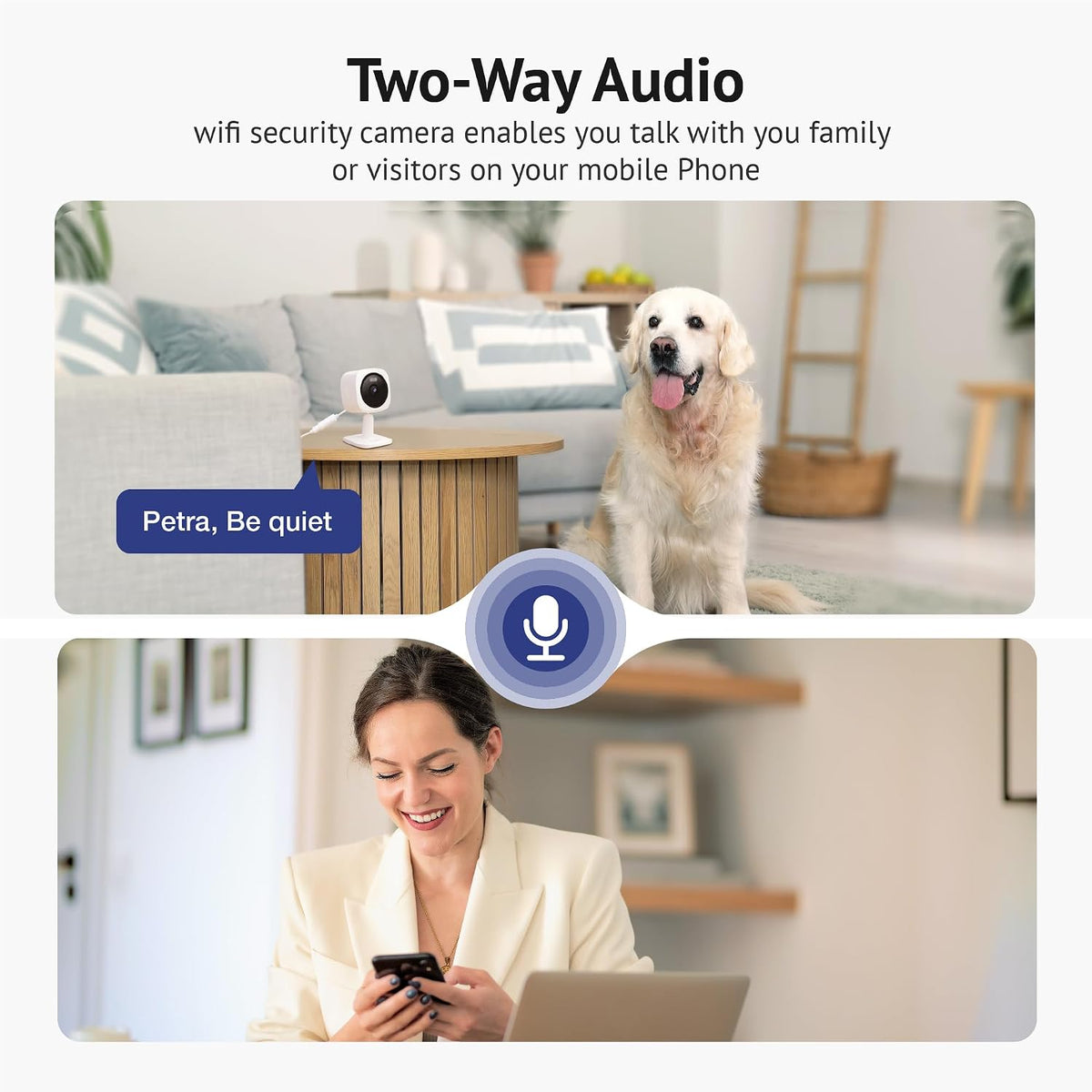 Hugolog 2K 3MP Outdoor Indoor Security Cameras for Home Security, Home Camera with Starlight Color Night Vision,Built-in Spotlight,Motion Detection,2-Way Talk,US Cloud & Local Storage,Works with Alexa