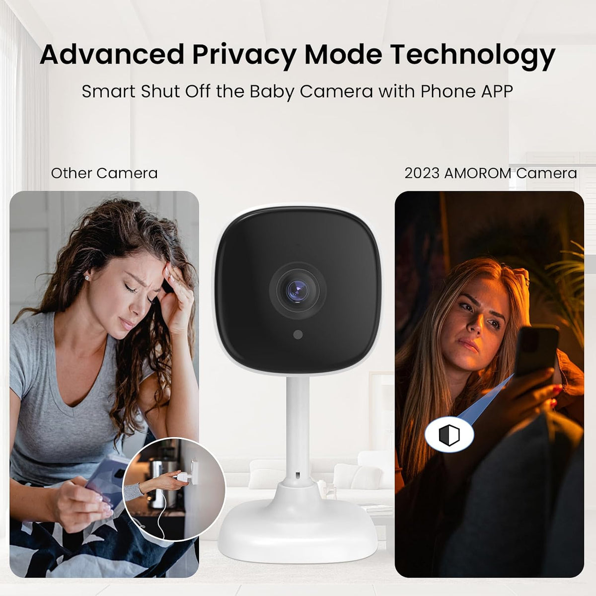 Home Security Camera, Alexa Camera for Baby/Kids/Elderly/Dog/Cat Monitoring