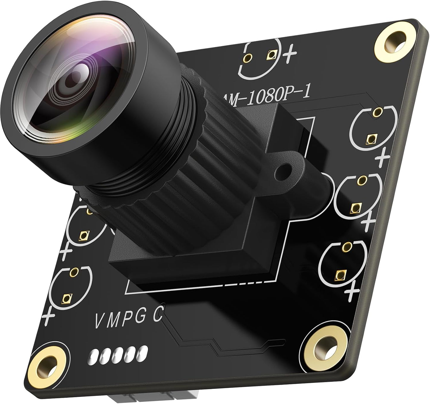 1080P USB2.0 UVC Camera, 130° Wide Angle Camera, Plug & Play for PC, Raspberry Pi, Jetson Nano and SBCs. Support Windows, Linux, Android and Mac OS.