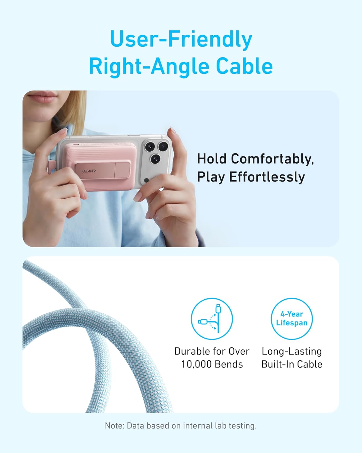 Anker Zolo Magnetic Power Bank, 10,000mAh Wireless Portable Charger | Magnetic Battery Pack with 30W Max Fast Charging, Built-in USB-C Cable and Adjustable Stand, for iPhone 17/16/15 Series