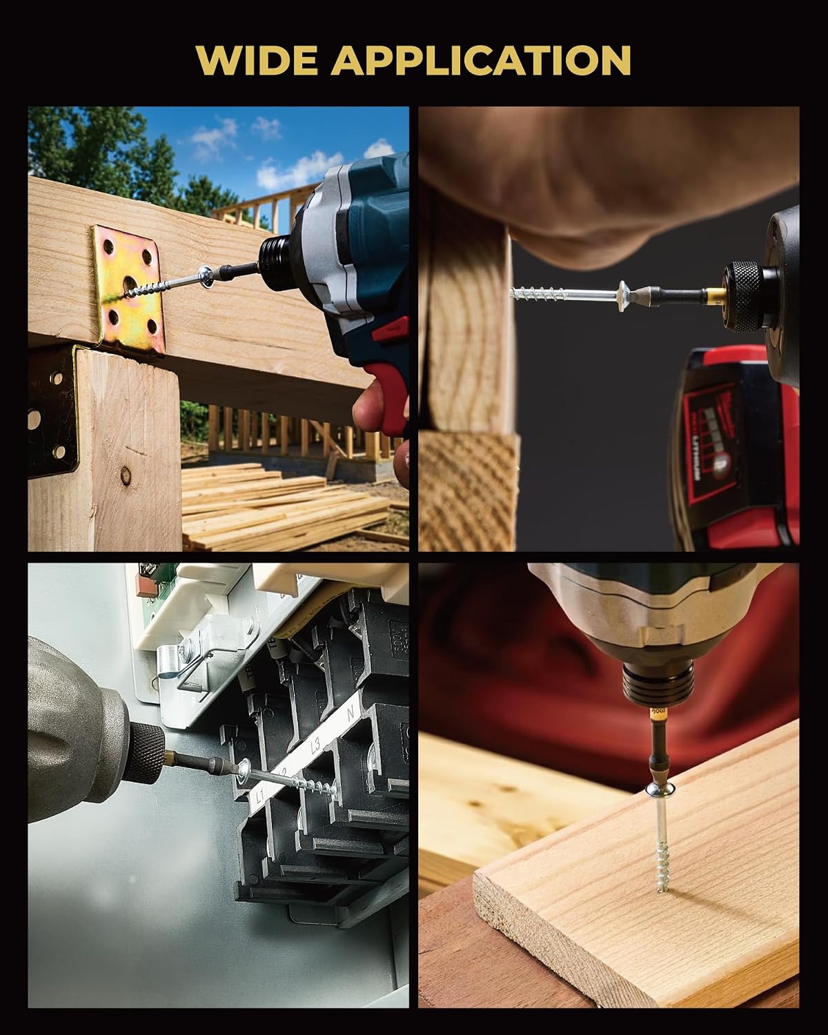 toolant SQ2 2" Magnetic Square Impact Bits, 10-Piece Set | Impact Steel X2 and CNC-machined micro-textured tips help resist cam-out under torque.