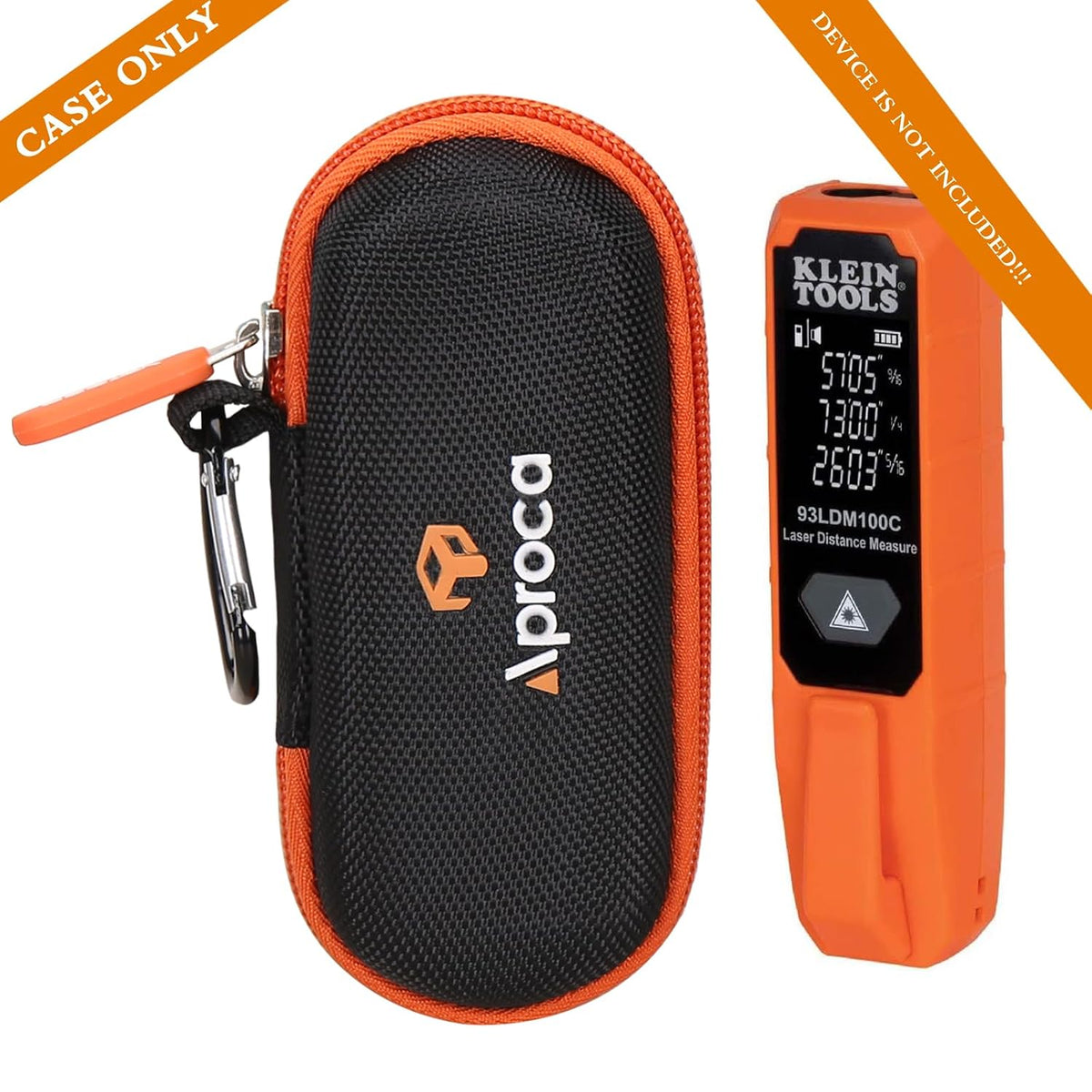 Aproca Case Compatible with Klein Tools 93LDM100C Laser Distance Measure, Portable Storage Bag for Accessories (Case Only)