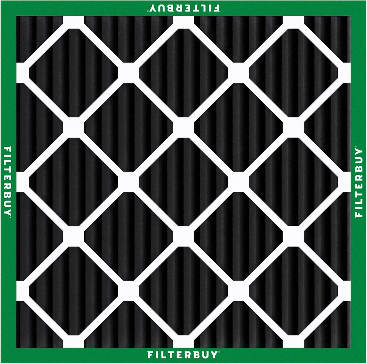 Filterbuy 14x14x1 Air Filter MERV 10 Odor & Allergy Defense (5-Pack)