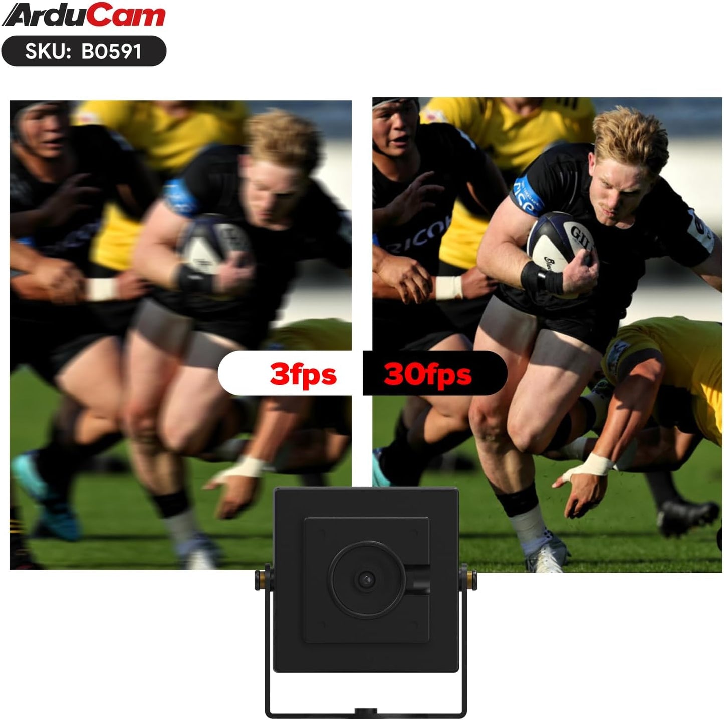 Arducam 30fps@1080P HDR USB Camera Module, 78°(D) Autofocus UVC Camera, Mini Webcam for Windows, Linux, Mac OS, Android