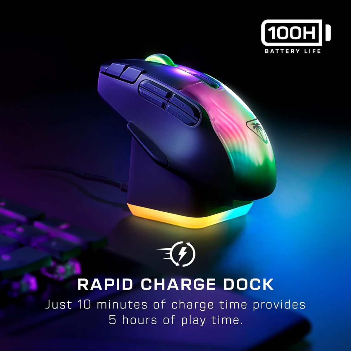 Turtle Beach Kone XP Air Wireless RGB Gaming Mouse for PC
