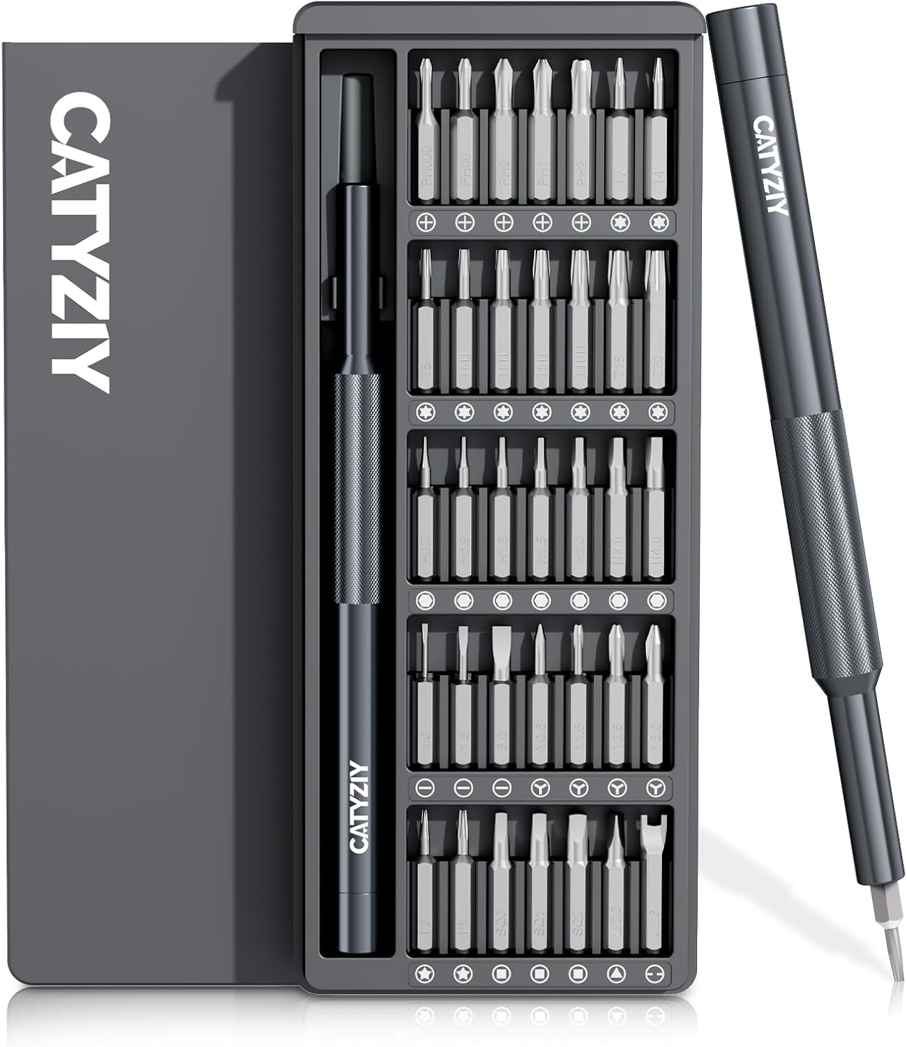 37-in-1 Precision Screwdriver Set, Magnetic Repair Kit for iPhone | Built for small electronics: Laptops, consoles, watches. Durable steel tips ensure perfect fit; prevent stripping screws.