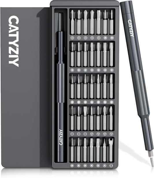 37-in-1 Precision Screwdriver Set, Magnetic Repair Kit for iPhone | Built for small electronics: Laptops, consoles, watches. Durable steel tips ensure perfect fit; prevent stripping screws.