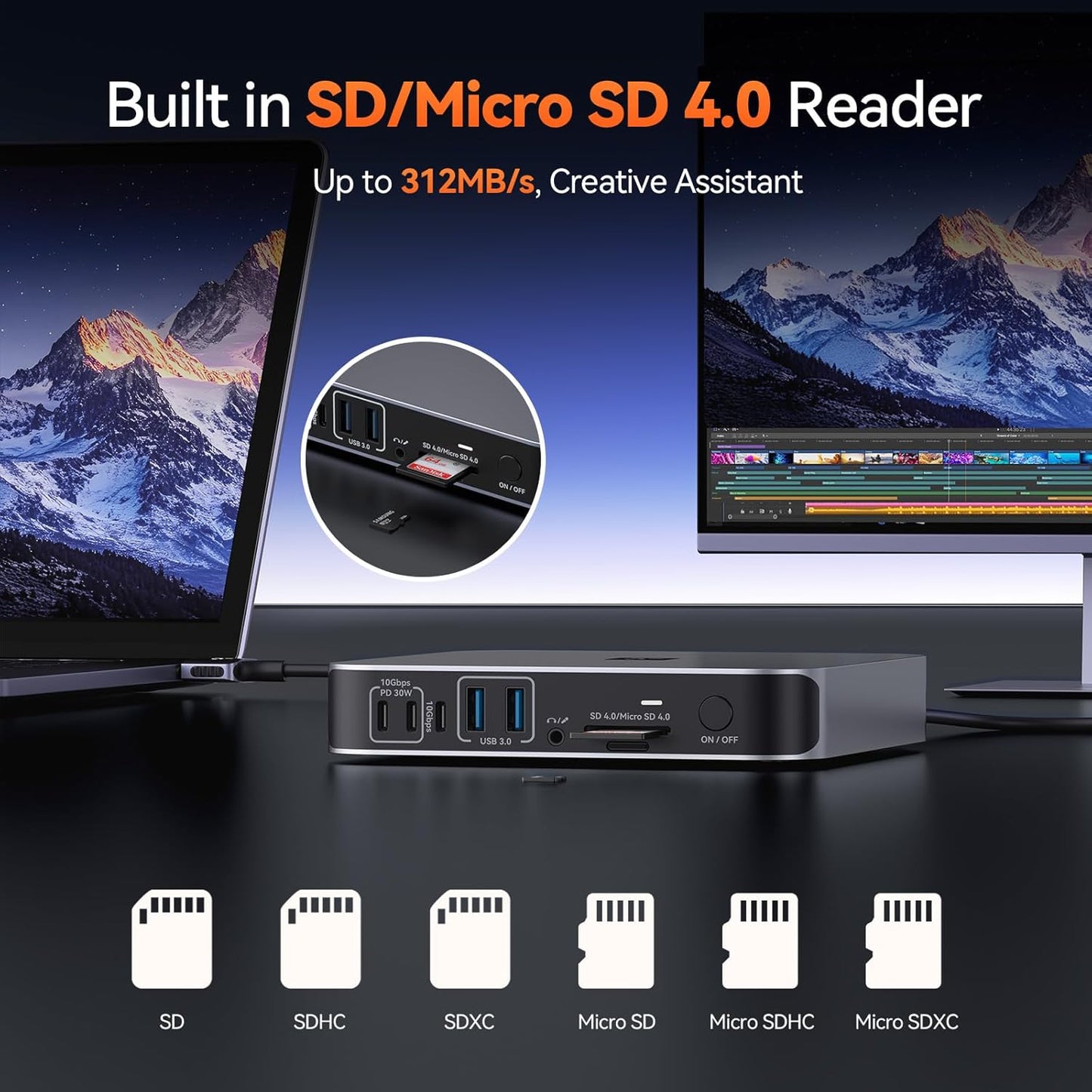 TobenONE 18-in-2 Docking Station Dual 4K Monitor for MacBook M5/M4 Pro/Max | Plug and Play Macbook Dock with HDMI&USB-C,150W Adapter, 10Gbps/PD 30W, 2.5G Ethernet, Solid & Sleek for Edit, Remote Office