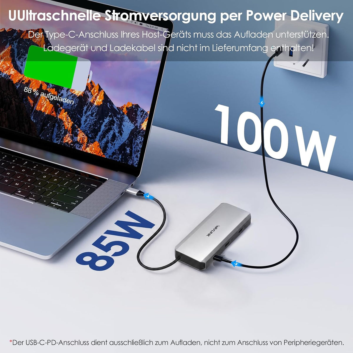 WAVLINK Laptop Docking Station, WAVLINK Docking Station Dual HDMI