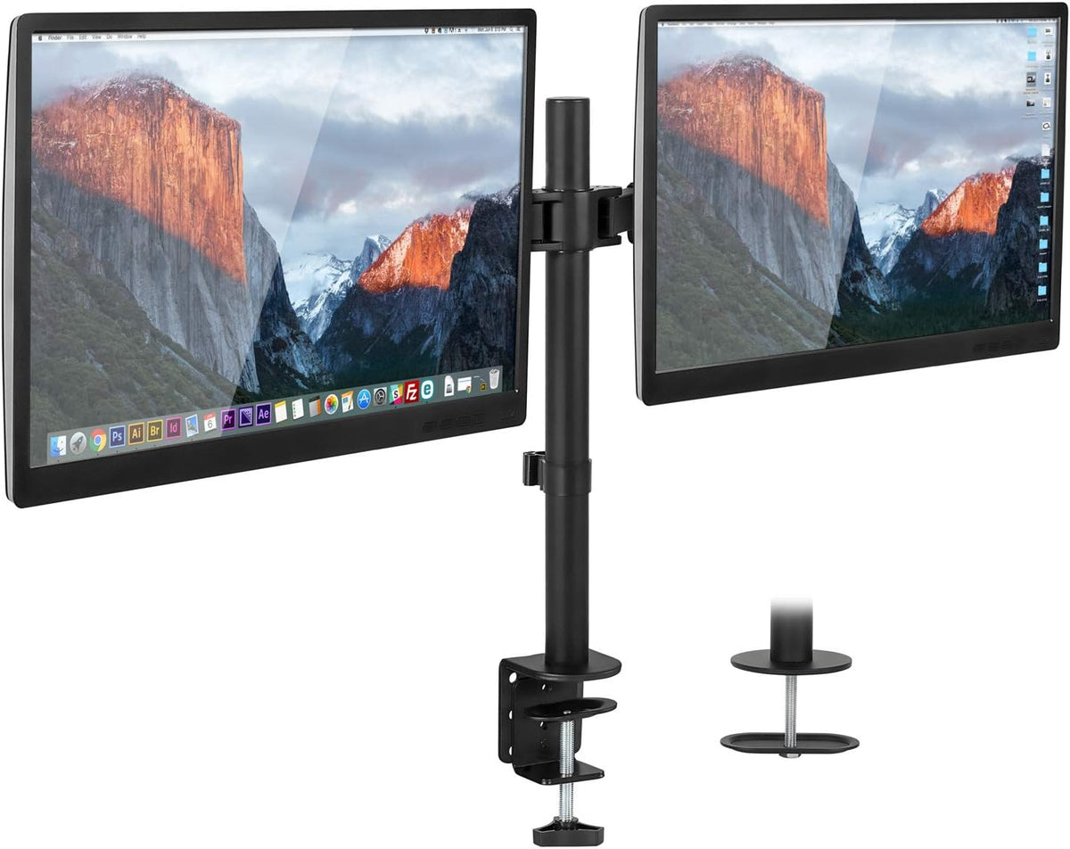 Mount-It! Dual Monitor Desk Mount, 17-32", 19.8 lbs Each