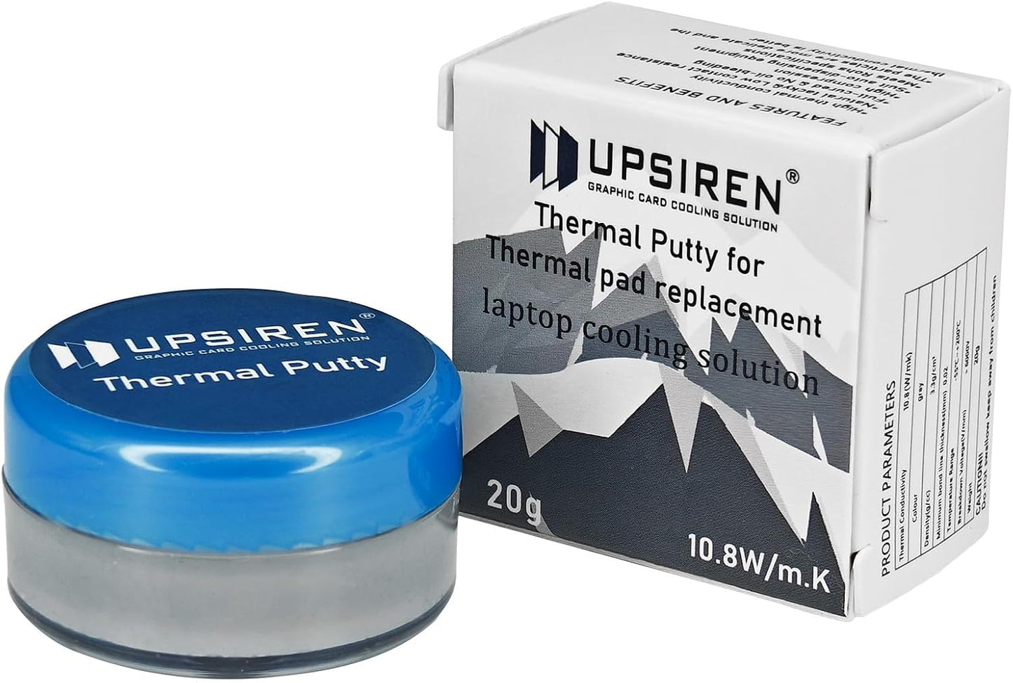 UTP-4 Ultra Thin 10.8w/mk Thermal Putty for Laptop Cooling,Thermal Pad Replacement High Performance (20g)