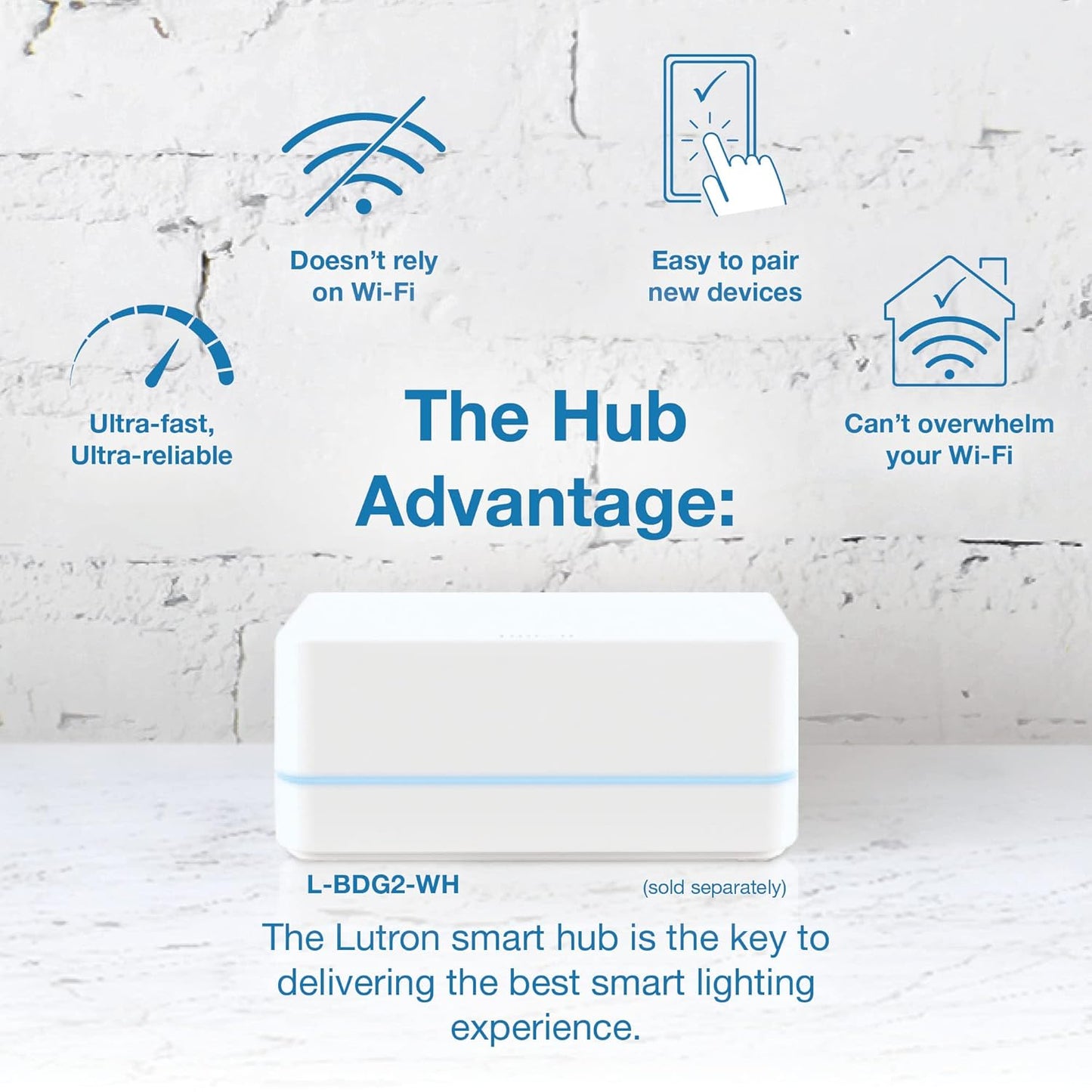 Lutron Caseta Smart Light Switch for Lighting and Fans (Smart Hub Required) | For Caseta systems, smart switch for any bulbs, 6 amp, single-pole/3-way, neutral required, PD-6ANS-IV, Ivory
