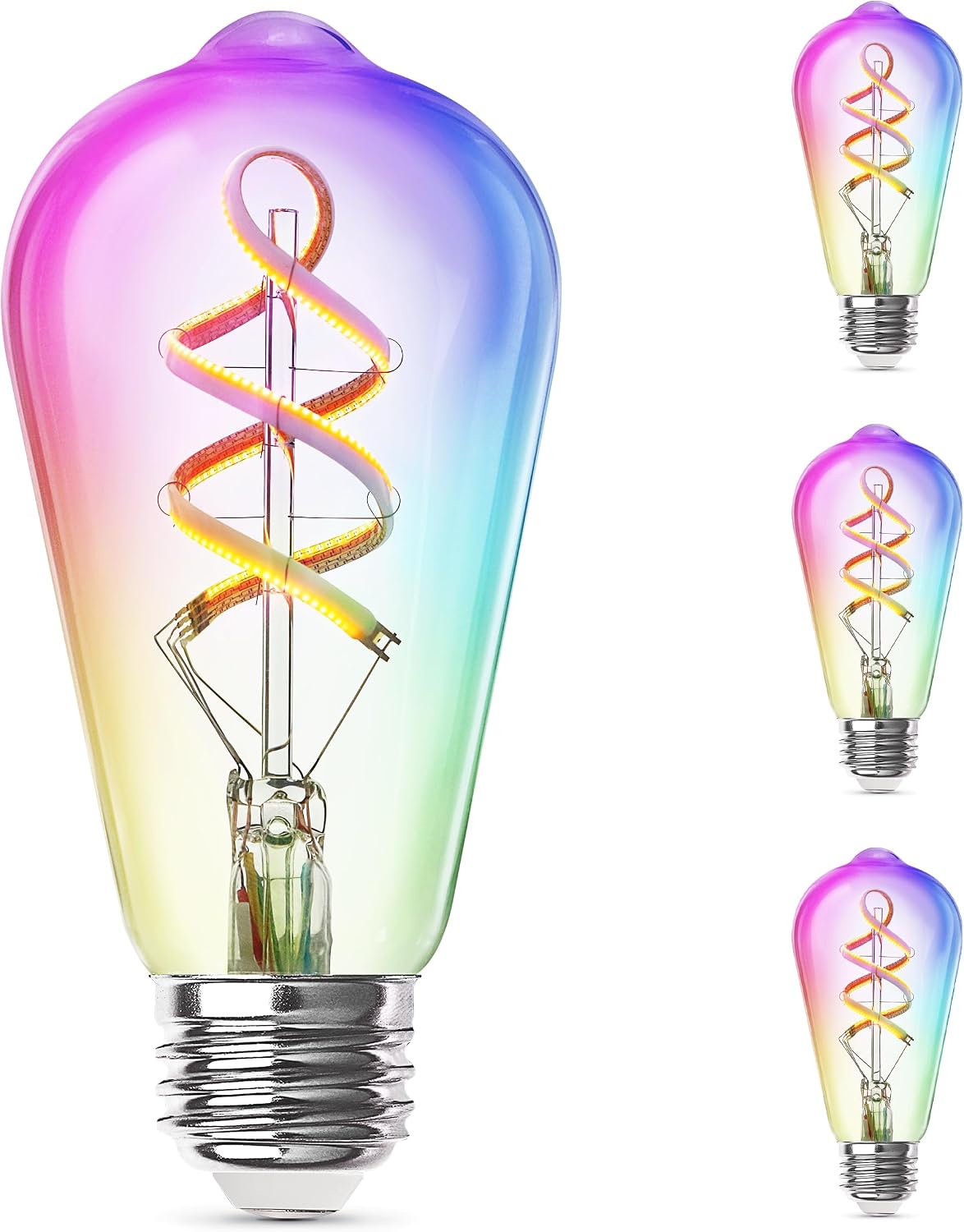 Feit Electric ST21 LED Smart LED Light Bulb, 60W Eq, RGB Color Changing