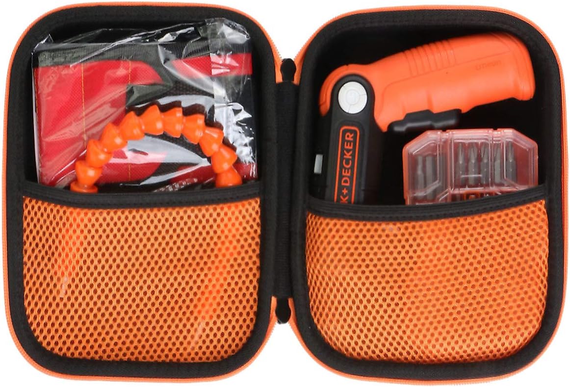 Aenllosi Hard Case for BLACK+DECKER 4V MAX Cordless Screwdriver BDCSFL20C | EVA Hard Shell, Impact Resistant Protection, Crush Resistant Protection, Water Resistant Protection, Case Only