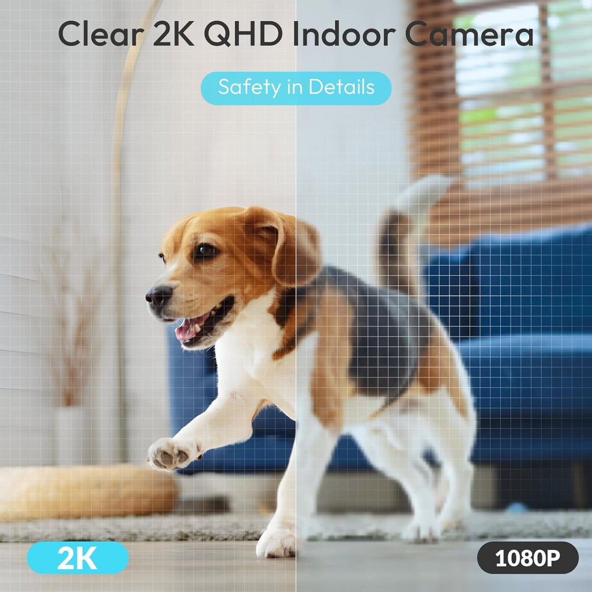 Rraycom 2Pack Indoor Security Camera 5G/2.4 GHz Wi-Fi, Baby & Pet Monitor