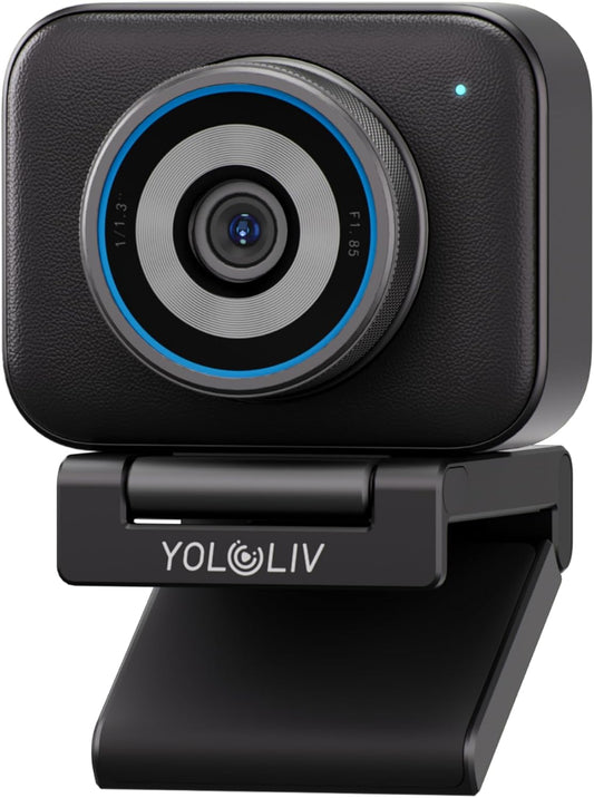 YOLOLIV YoloCam S3, 4K Streaming Webcam for PC & Mac | 1/1.3'' Sensor,DSLR-Like Control, Cinematic Effects,4X Zoom, HDR,Uncompressed Video,Optimized PD AutoFocus,USB-C for PC & Mac