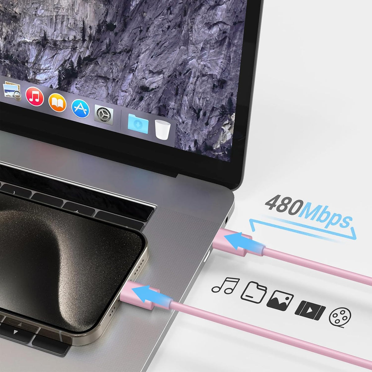 iPhone 17 16 15 Charger Fast Charging USB C Charger Block Type C Chargers Charging Block with 3 Pack 10FT Cable for iPhone 17/17 Plus/17 Pro Max/16/16 Plus/16 Pro Max/15 Pro Max/iPad Pro(Pink