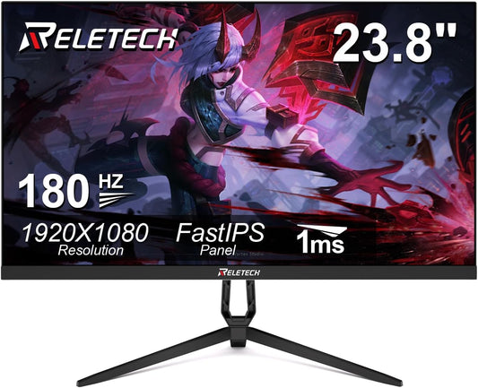 23.8" FHD 180Hz Gaming Monitor Fast-IPS Panel FreeSync & G-Sync
