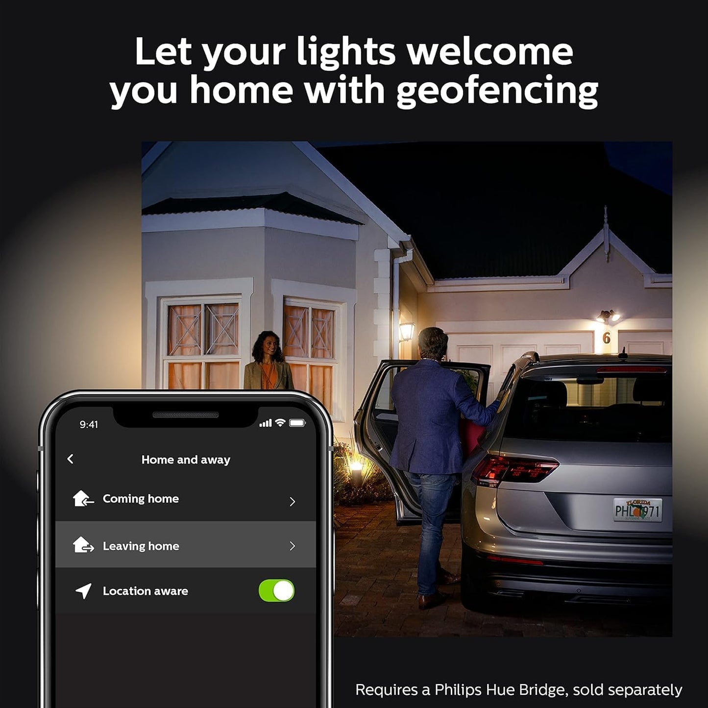 Philips Hue Lily Outdoor Smart Spotlight Base Kit, 3 Pack, White and Color Ambiance LED Walkway Lights, Low Voltage Landscape Lighting, Requires Bridge, Control with App & Voice, Weatherproof