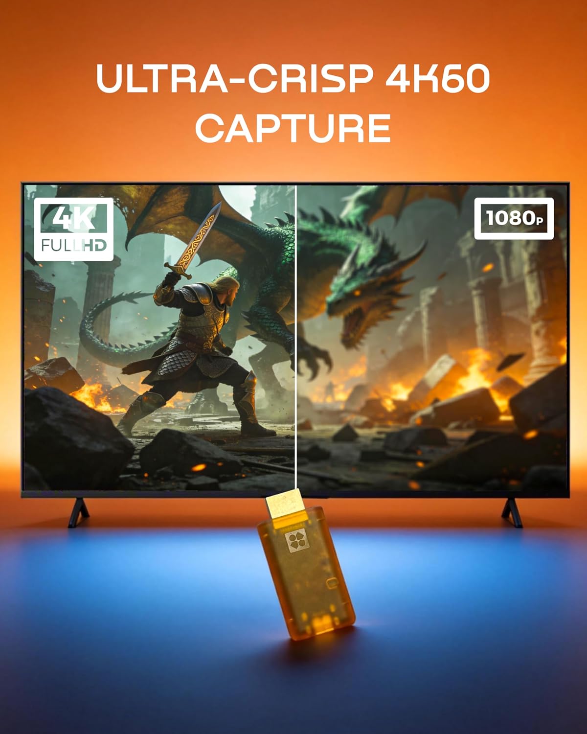 GENKI ShadowCast 3 Pro 4K60 Capture Card HDMI Passthrough USB-C | Zero-latency HDMI passthrough, 1440p120 & 1080p240 support, USB-C, OBS ready, and works with consoles, cameras, and laptops