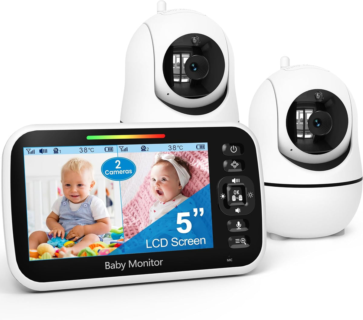 GoodBaby 5" Baby Monitor with Camera and Audio No WiFi