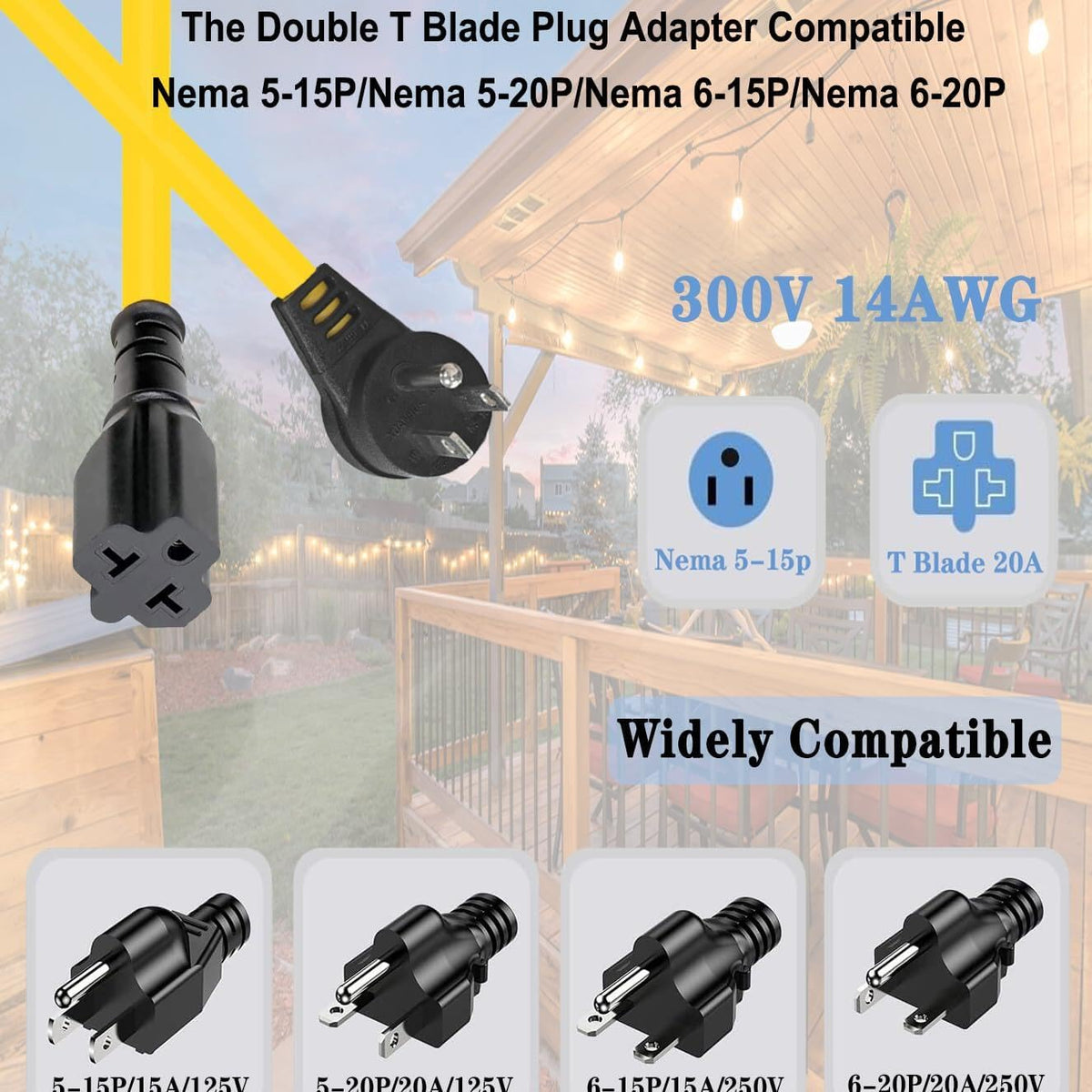 Outdoor Wireless Remote Control Outlet Plug,AC110V Waterproof Remote Control Power Switch,AC110V/120V/250V/20A Heavy Duty Smart Outlet,164FT Range,Suitable for Lamps,Electrical Equipment,etc