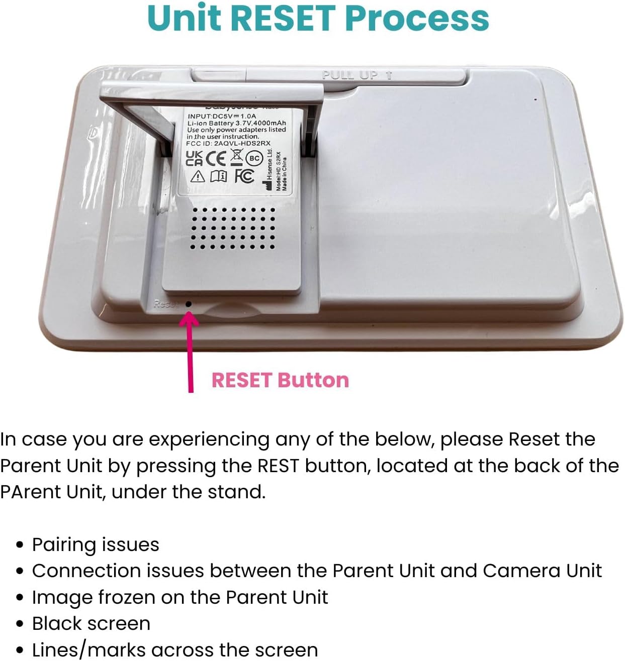 Babysense Replacement Add-On Camera for Video Baby Monitor HDS2, Will Work Only with HDS2 Monitors, Requires HDS2 Parent Unit to Operate