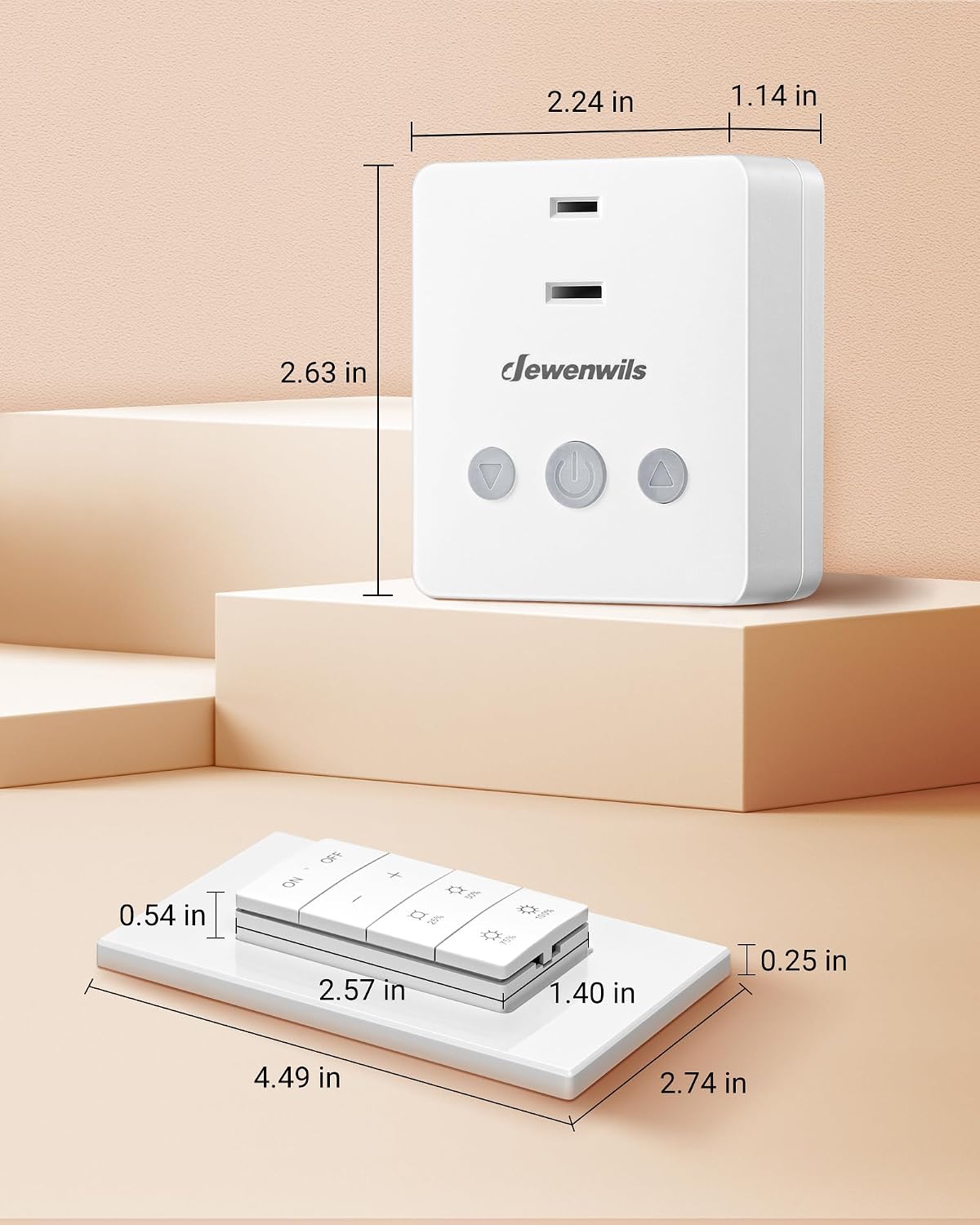 DEWENWILS Wireless Dimmer Plug for Indoor Home Lighting, Remote Control